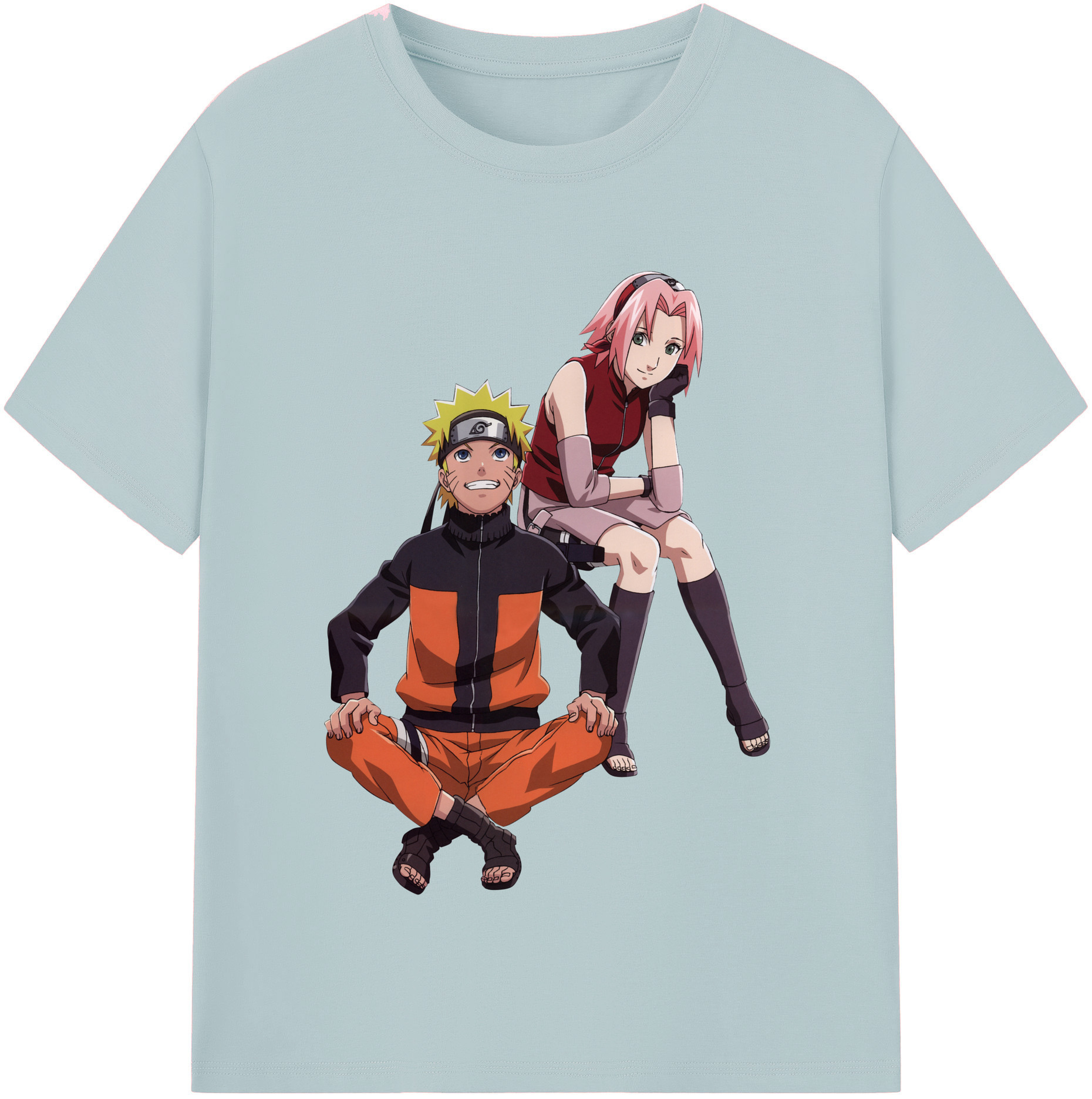 （画像用） NARUTO -ナルト- うずまき ナルト Uzumaki Naruto 綿100％半袖Tシャツ（フロントプリント）